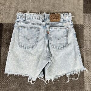 Vintage Levi's 550 Orange Tab Cut Off Shorts Distressed Mens Size 32X6